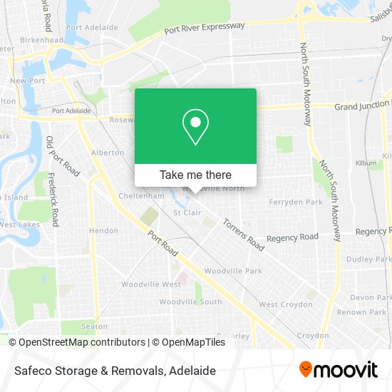 Mapa Safeco Storage & Removals