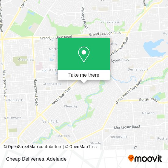 Cheap Deliveries map