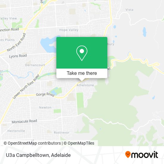 How to get to U3a Campbelltown in Athelstone by bus?