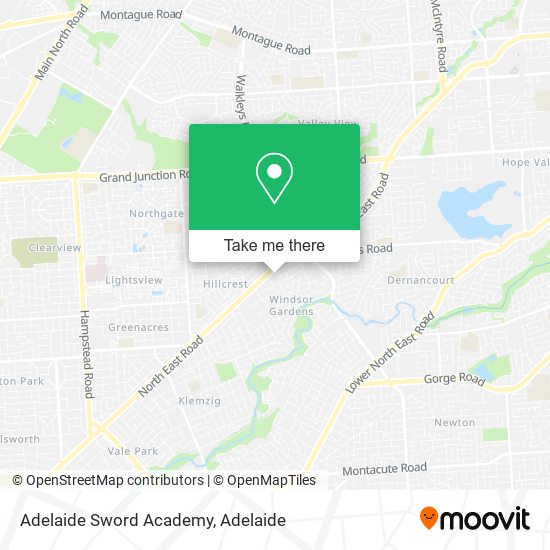 Mapa Adelaide Sword Academy