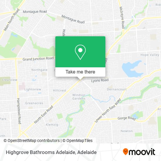 Highgrove Bathrooms Adelaide map