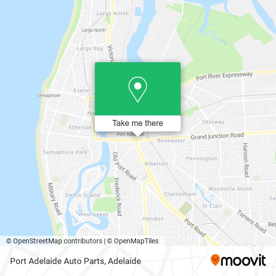 Mapa Port Adelaide Auto Parts