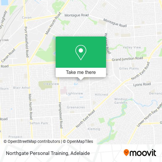 Mapa Northgate Personal Training
