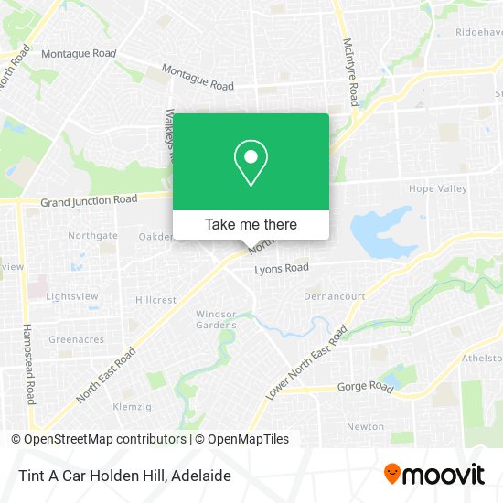 Tint A Car Holden Hill map