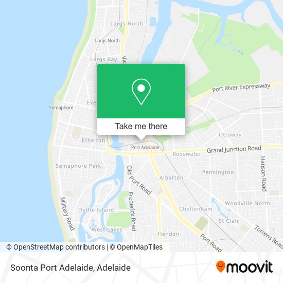 Mapa Soonta Port Adelaide