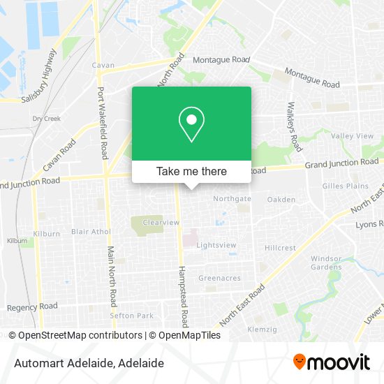 Mapa Automart Adelaide