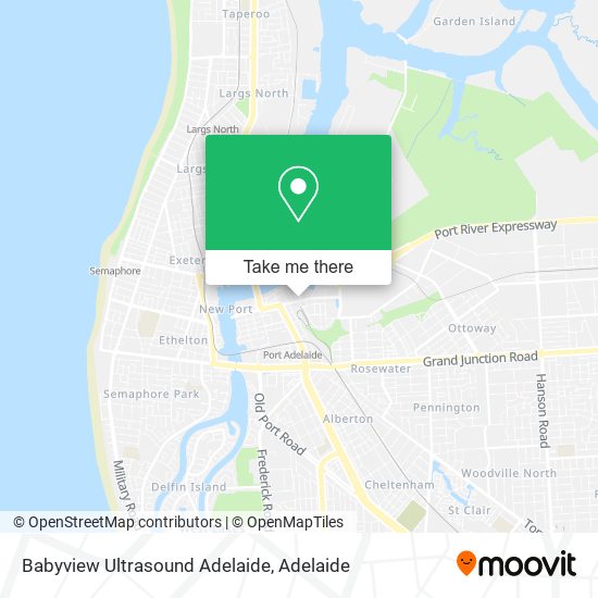 Mapa Babyview Ultrasound Adelaide