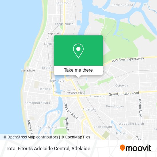 Total Fitouts Adelaide Central map
