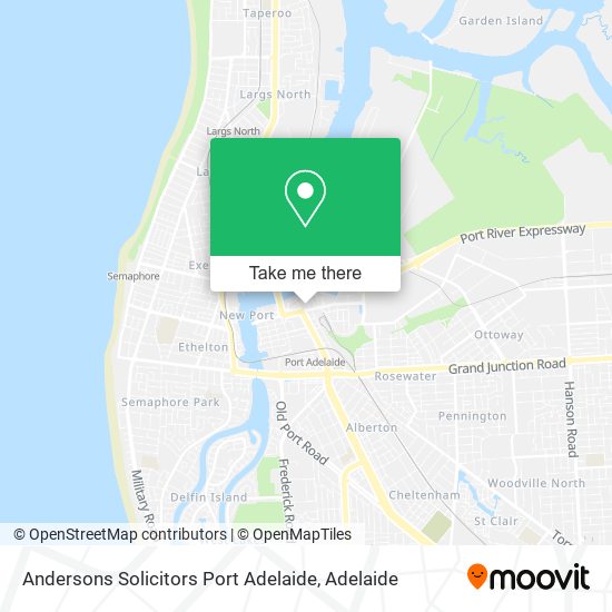 Andersons Solicitors Port Adelaide map