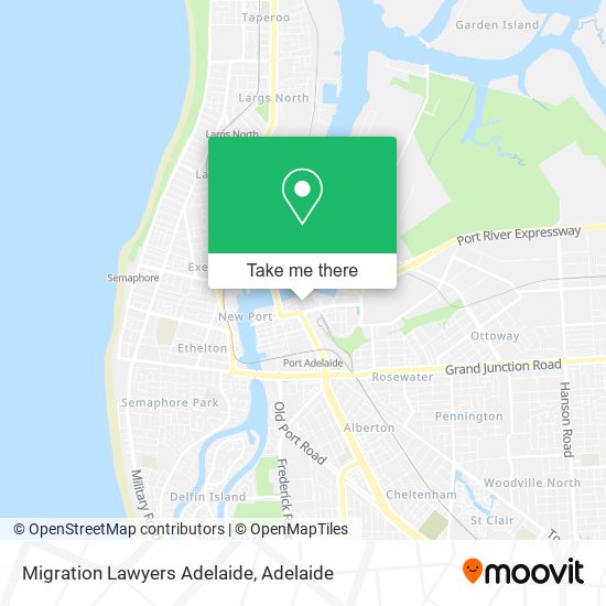 Migration Lawyers Adelaide map