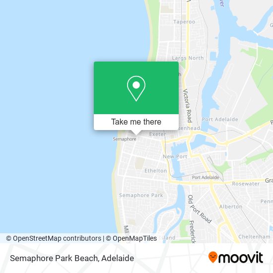 Semaphore Park Beach map