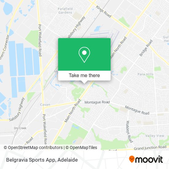 Belgravia Sports App map