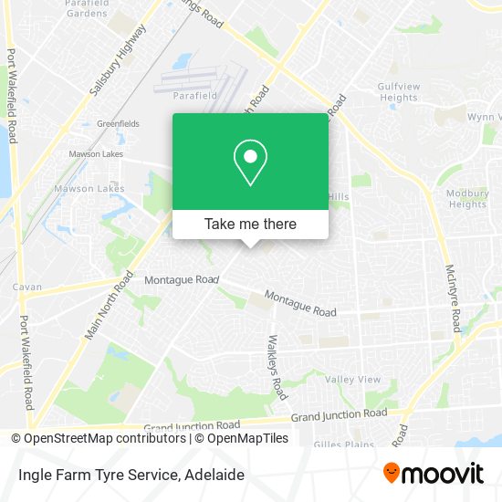 Mapa Ingle Farm Tyre Service