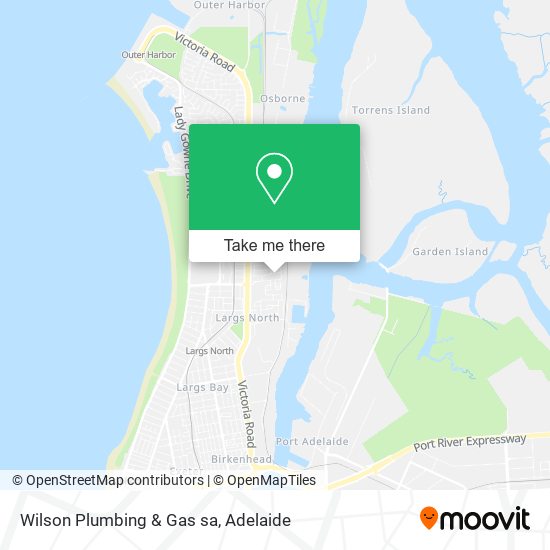 Mapa Wilson Plumbing & Gas sa