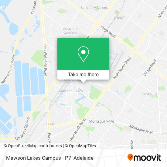 Mapa Mawson Lakes Campus - P7