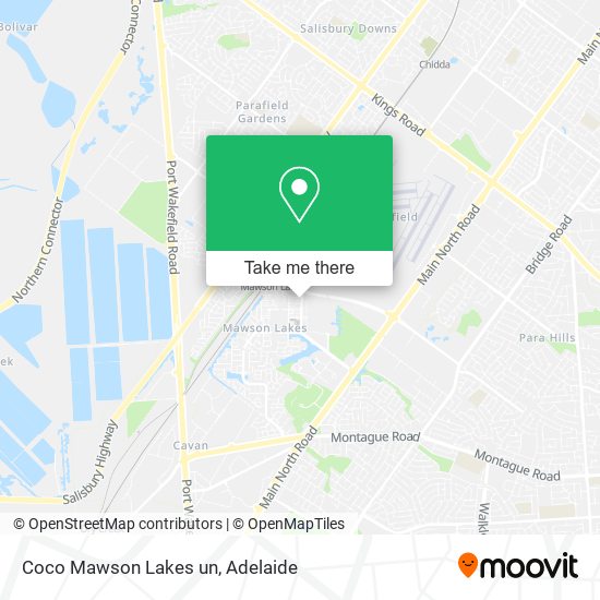 Coco Mawson Lakes un map