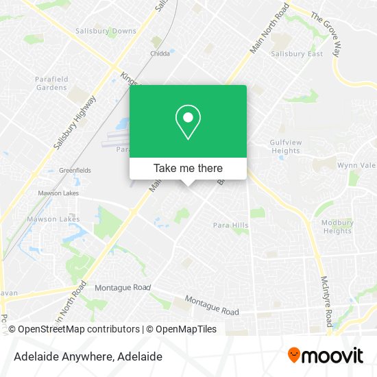 Mapa Adelaide Anywhere