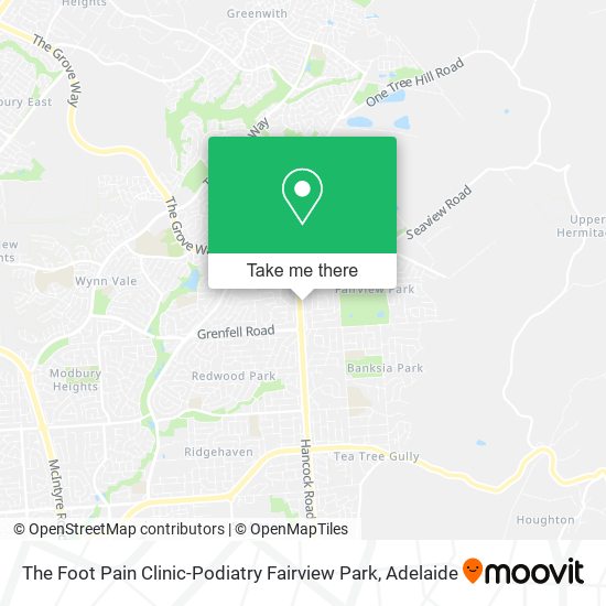 Mapa The Foot Pain Clinic-Podiatry Fairview Park