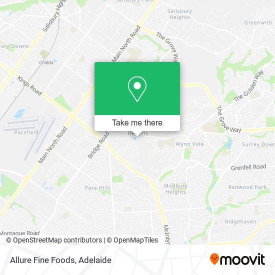 Allure Fine Foods map