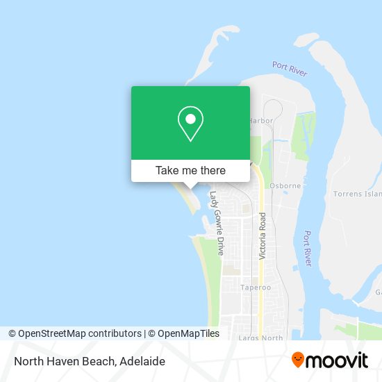 Mapa North Haven Beach
