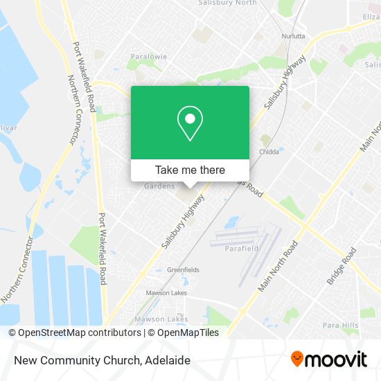 New Community Church map