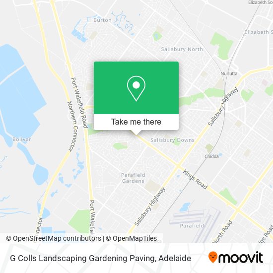 G Colls Landscaping Gardening Paving map