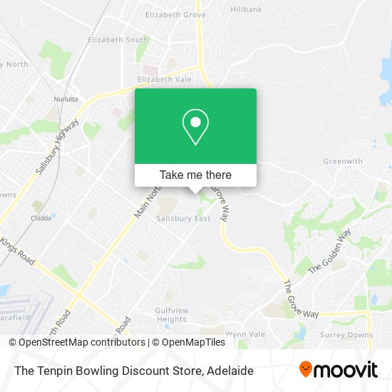 Mapa The Tenpin Bowling Discount Store