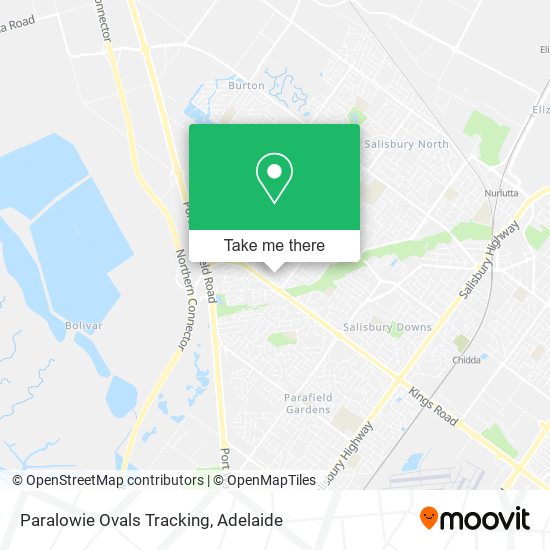 Paralowie Ovals Tracking map