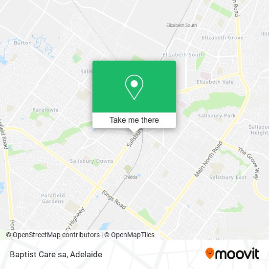 Baptist Care sa map