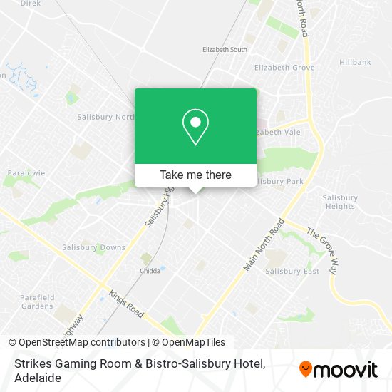 Mapa Strikes Gaming Room & Bistro-Salisbury Hotel