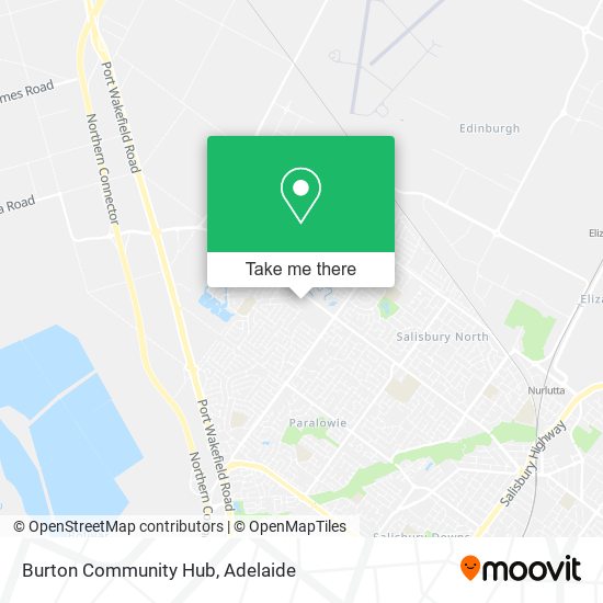 Burton Community Hub map