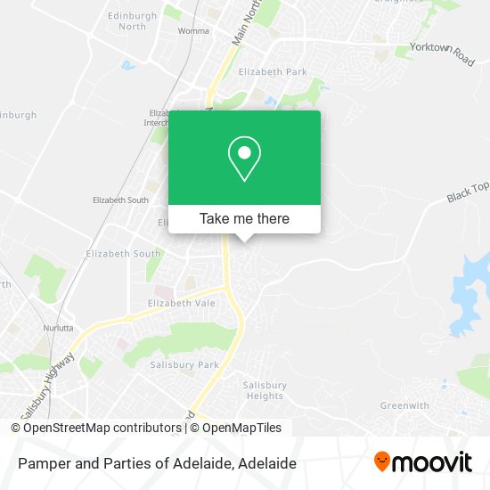 Pamper and Parties of Adelaide map
