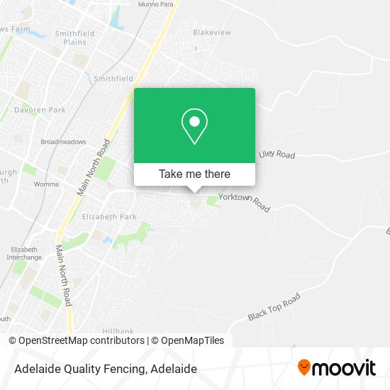 Mapa Adelaide Quality Fencing