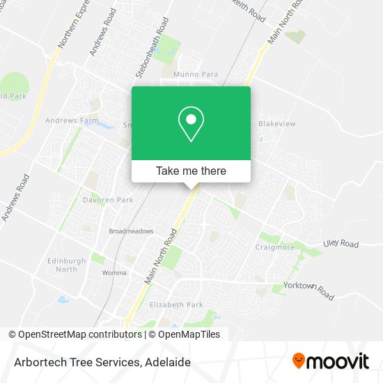 Arbortech Tree Services map