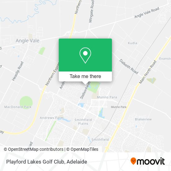 Mapa Playford Lakes Golf Club