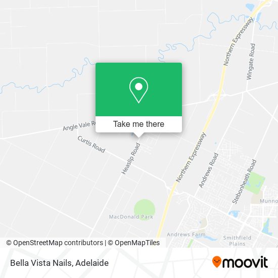 Bella Vista Nails map