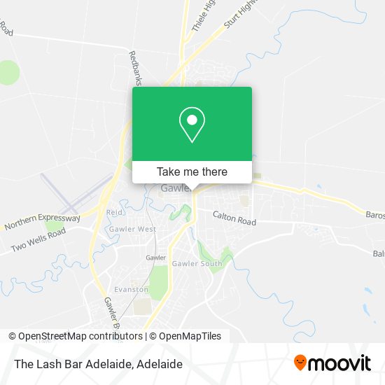 The Lash Bar Adelaide map