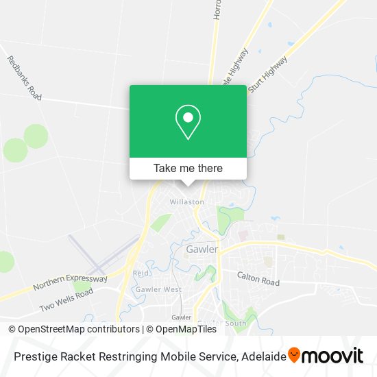 Prestige Racket Restringing Mobile Service map