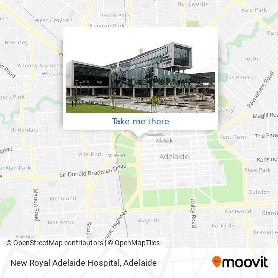 New Royal Adelaide Hospital map