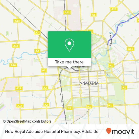 New Royal Adelaide Hospital Pharmacy map