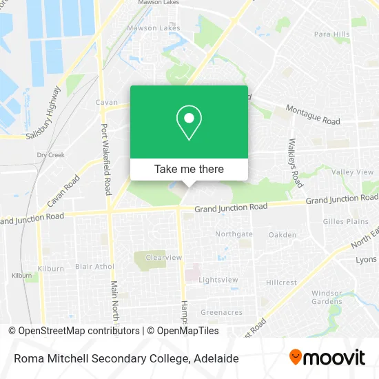 Mapa Roma Mitchell Secondary College