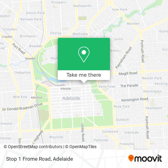 Stop 1 Frome Road map