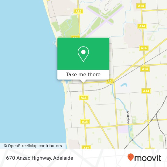 Mapa 670 Anzac Highway