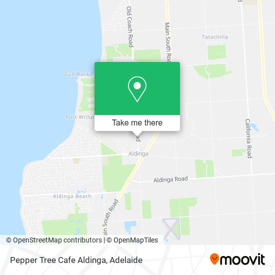 Mapa Pepper Tree Cafe Aldinga