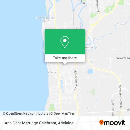Ann Gant Marriage Celebrant map