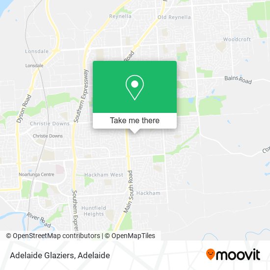 Mapa Adelaide Glaziers