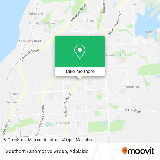 Southern Automotive Group map