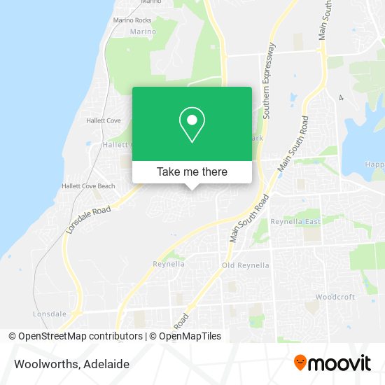 Mapa Woolworths