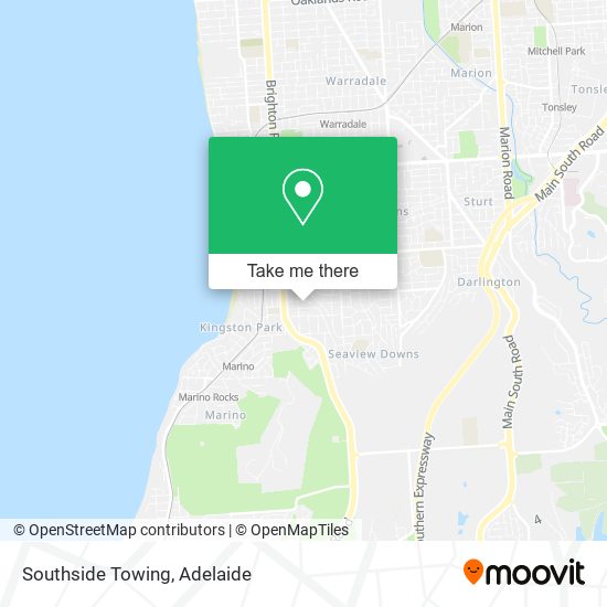 Southside Towing map