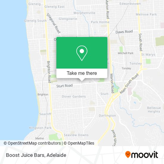 Boost Juice Bars map